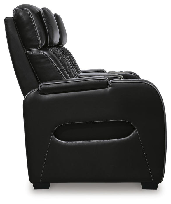 Boyington Power Reclining Loveseat with Console - Dream Home Furniture & Mattress (Waite Park, MN)