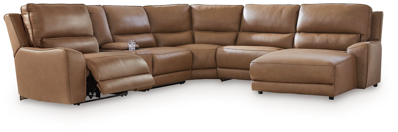 DeepWakes Power Reclining Sectional with Chaise - Dream Home Furniture & Mattress (Waite Park, MN)