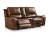 DeepWakes Power Reclining Loveseat with Console - Dream Home Furniture & Mattress (Waite Park, MN)