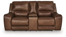 DeepWakes Power Reclining Loveseat with Console - Dream Home Furniture & Mattress (Waite Park, MN)