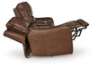 DeepWakes Power Reclining Loveseat with Console - Dream Home Furniture & Mattress (Waite Park, MN)