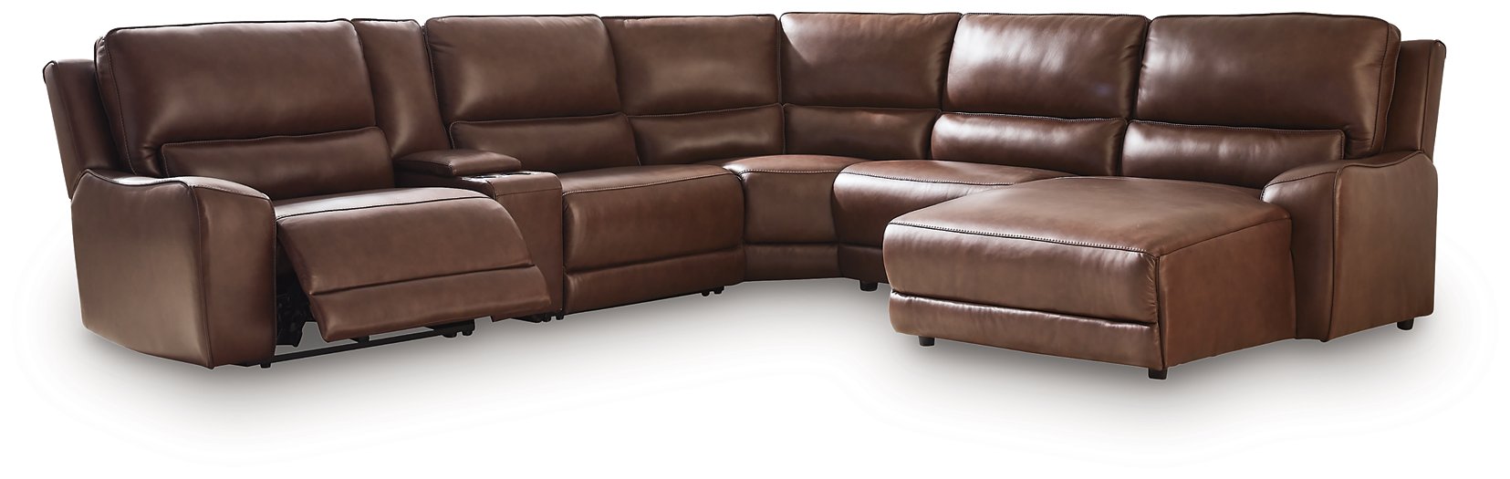 DeepWakes Power Reclining Sectional with Chaise - Dream Home Furniture & Mattress (Waite Park, MN)