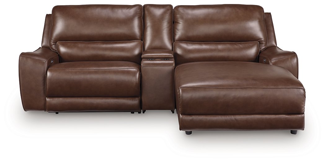 DeepWakes Power Reclining Sectional with Chaise - Dream Home Furniture & Mattress (Waite Park, MN)