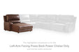DeepWakes Power Reclining Sectional with Chaise - Dream Home Furniture & Mattress (Waite Park, MN)