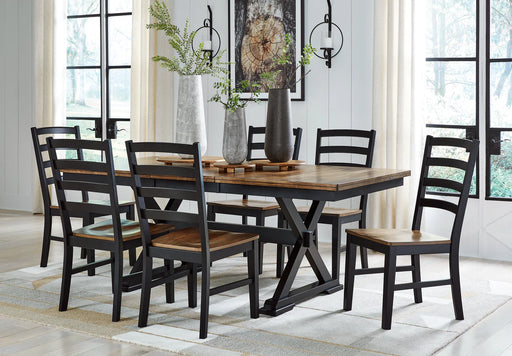 Wildenauer Dining Table & 6 Chairs - Dream Home Furniture & Mattress (Waite Park, MN)