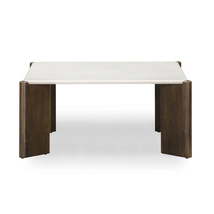 Restis Cream Quartz Square Coffee Table