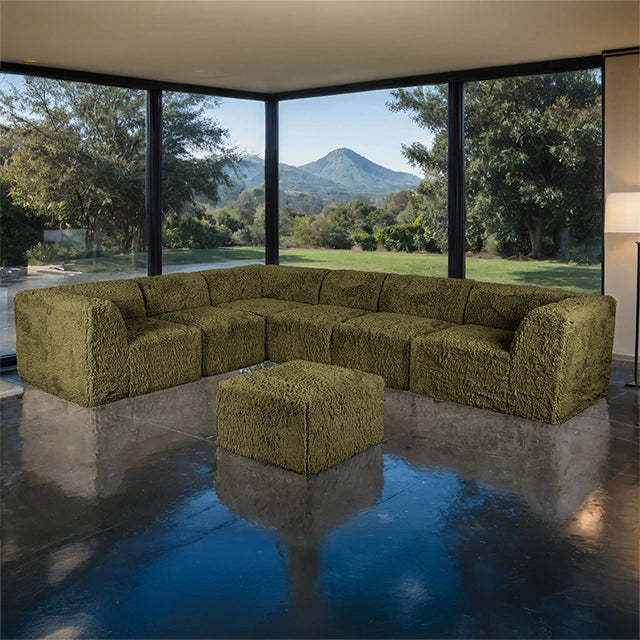 Nappi Large L-Sectional w/ Ottoman (Compressed Foam) - Dream Home Furniture & Mattress (Waite Park, MN)