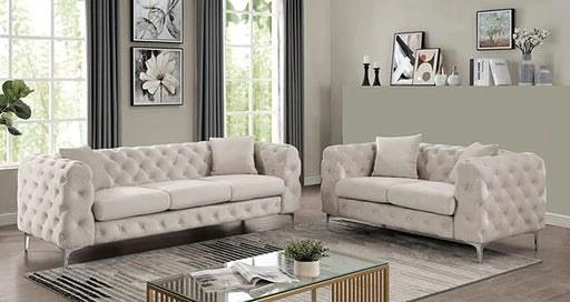 SAPPHIRA Chair, Beige - Dream Home Furniture & Mattress (Waite Park, MN)