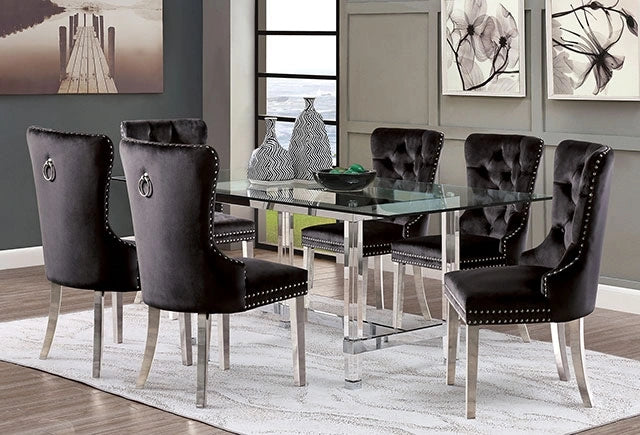 JEWETT Chair, Black (2/CTN) - Dream Home Furniture & Mattress (Waite Park, MN)