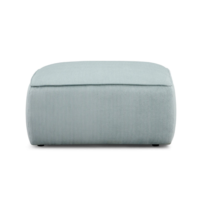 Travie Performance Corduroy Velvet Ottoman