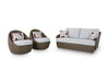 Double Point Outdoor Loveseat/2 Swivel Chairs (Set of 3) - Dream Home Furniture & Mattress (Waite Park, MN)