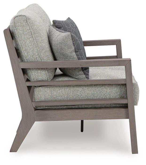 Hillside Barn Outdoor Loveseat with Cushion - Dream Home Furniture & Mattress (Waite Park, MN)