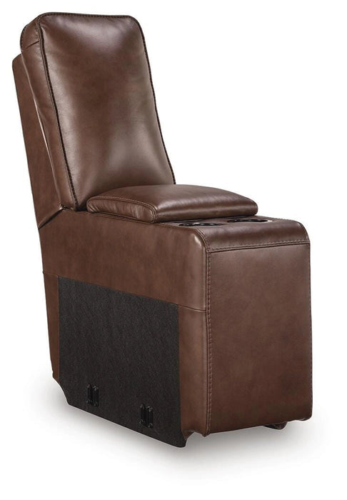 DeepWakes Reclining Sectional with Storage Console - Dream Home Furniture & Mattress (Waite Park, MN)