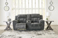 Frohn Reclining Loveseat with Console - Dream Home Furniture & Mattress (Waite Park, MN)