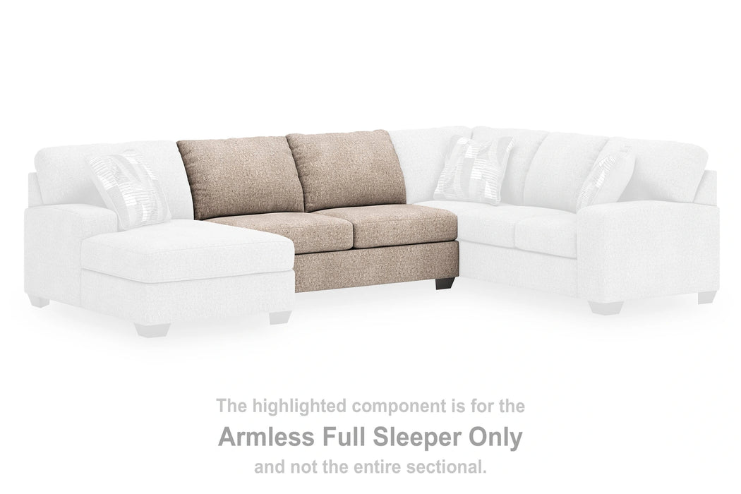Newellen Sleeper Sectional with Chaise - Dream Home Furniture & Mattress (Waite Park, MN)
