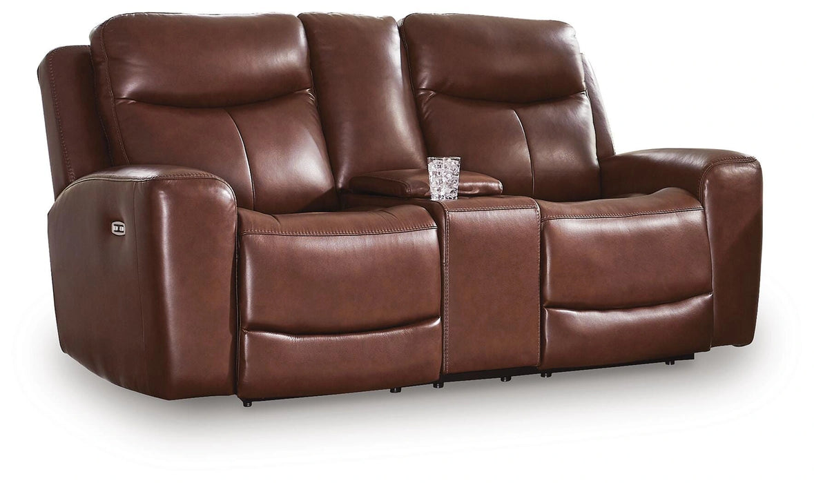 Next Move Power Reclining Loveseat with Console - Dream Home Furniture & Mattress (Waite Park, MN)