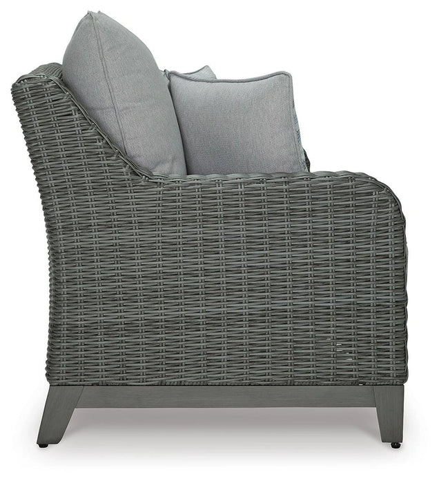 Elite Park Outdoor Loveseat with Cushion - Dream Home Furniture & Mattress (Waite Park, MN)