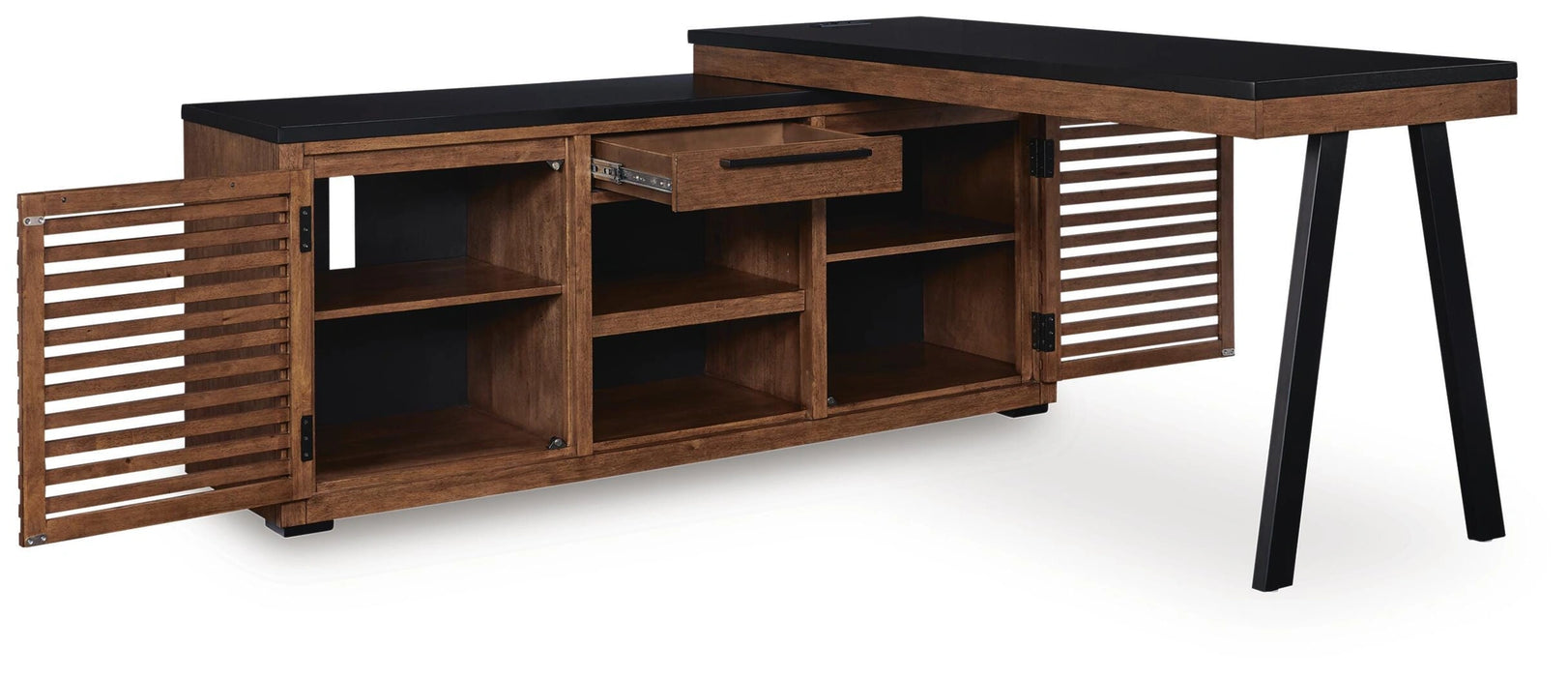 Kallari Credenza with Desk Return - Dream Home Furniture & Mattress (Waite Park, MN)