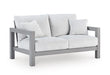 Hurley Park Outdoor Loveseat with Cushion - Dream Home Furniture & Mattress (Waite Park, MN)