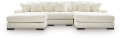 Lindyn Sectional with Double Chaise - Dream Home Furniture & Mattress (Waite Park, MN)