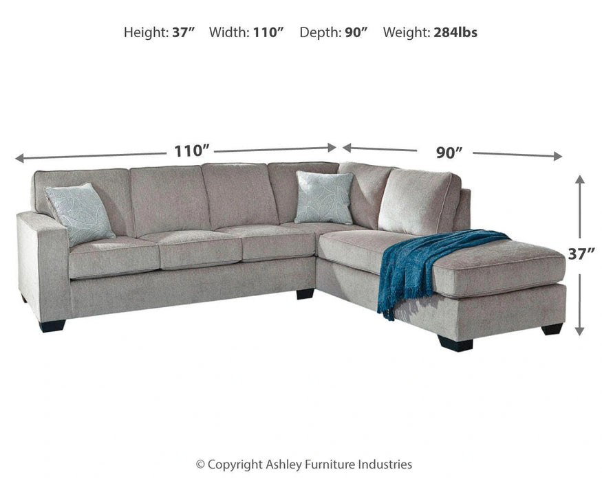 Altari Sleeper Sectional with Chaise - Dream Home Furniture & Mattress (Waite Park, MN)