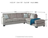 Altari Sleeper Sectional with Chaise - Dream Home Furniture & Mattress (Waite Park, MN)