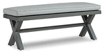 Elite Park Outdoor Bench with Cushion - Dream Home Furniture & Mattress (Waite Park, MN)