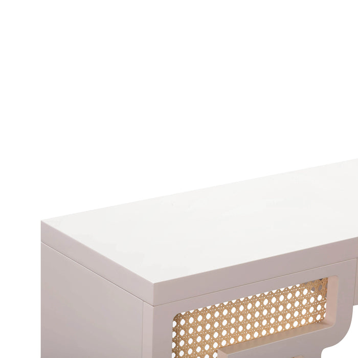 Suzie 45" Rattan Console Table