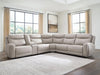 Gravier Power Reclining Sectional with Storage Console - Dream Home Furniture & Mattress (Waite Park, MN)