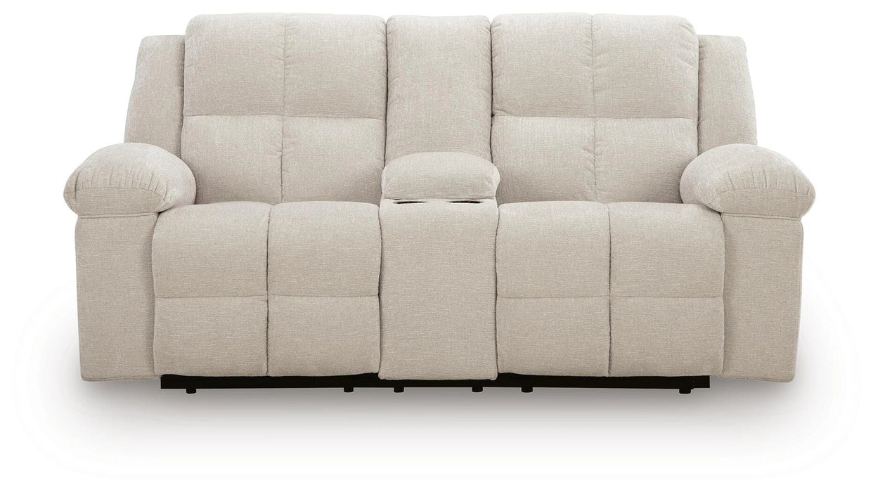 Orlen Reclining Loveseat with Console - Dream Home Furniture & Mattress (Waite Park, MN)