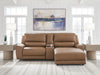 DeepWakes Power Reclining Sectional with Chaise - Dream Home Furniture & Mattress (Waite Park, MN)