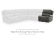 5Z - Pittson Power Reclining Sectional - Dream Home Furniture & Mattress (Waite Park, MN)