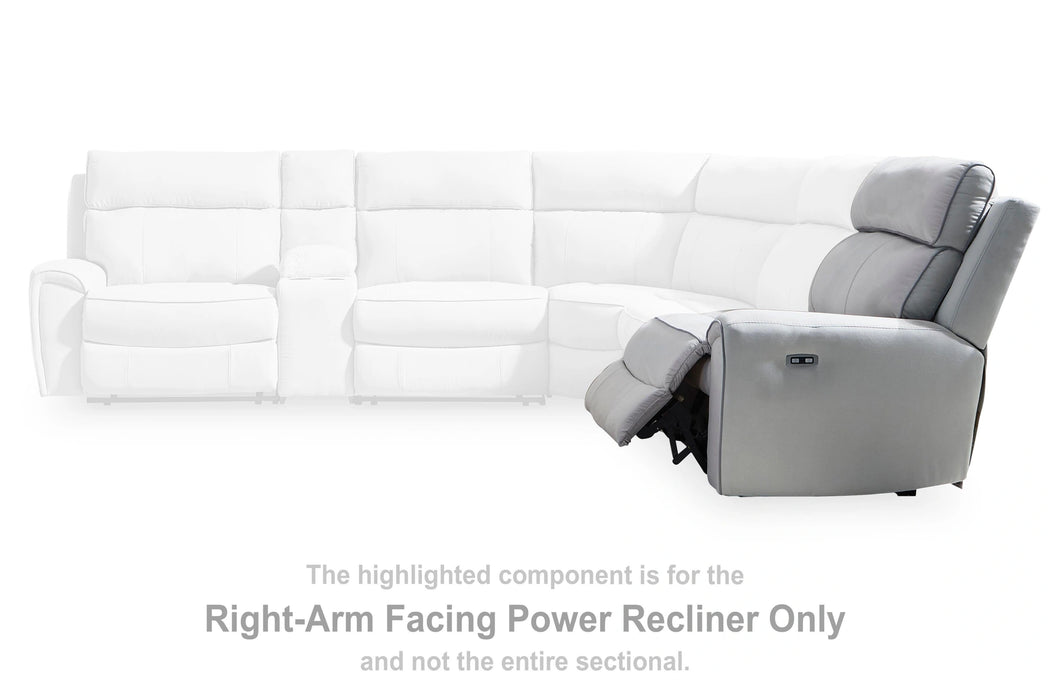 Social Pointe Reclining Sectional with Storage Consoles - Dream Home Furniture & Mattress (Waite Park, MN)