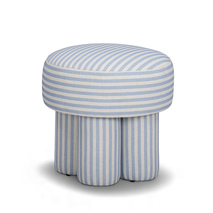 Masha Performance Linen Accent Stool