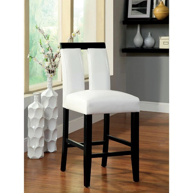 LUMINAR II Black/White Counter Ht. Chair (2/CTN) - Dream Home Furniture & Mattress (Waite Park, MN)