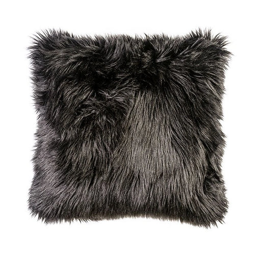 Jet Black 20" X 20" Pillow, Fur Black (2/CTN) - Dream Home Furniture & Mattress (Waite Park, MN)