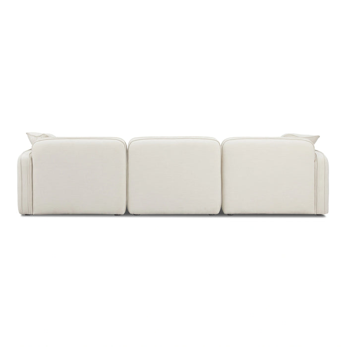 Travie Sand Upcycled Performance Linen Modular Sofa