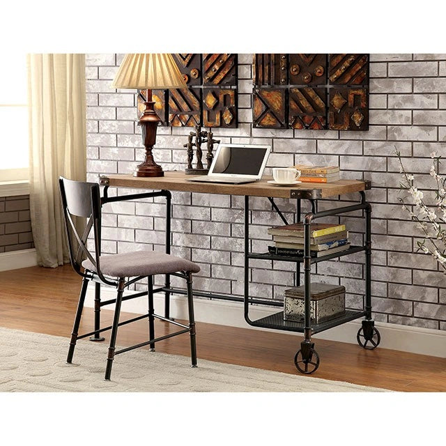 OLGA Antique Black Desk - Dream Home Furniture & Mattress (Waite Park, MN)