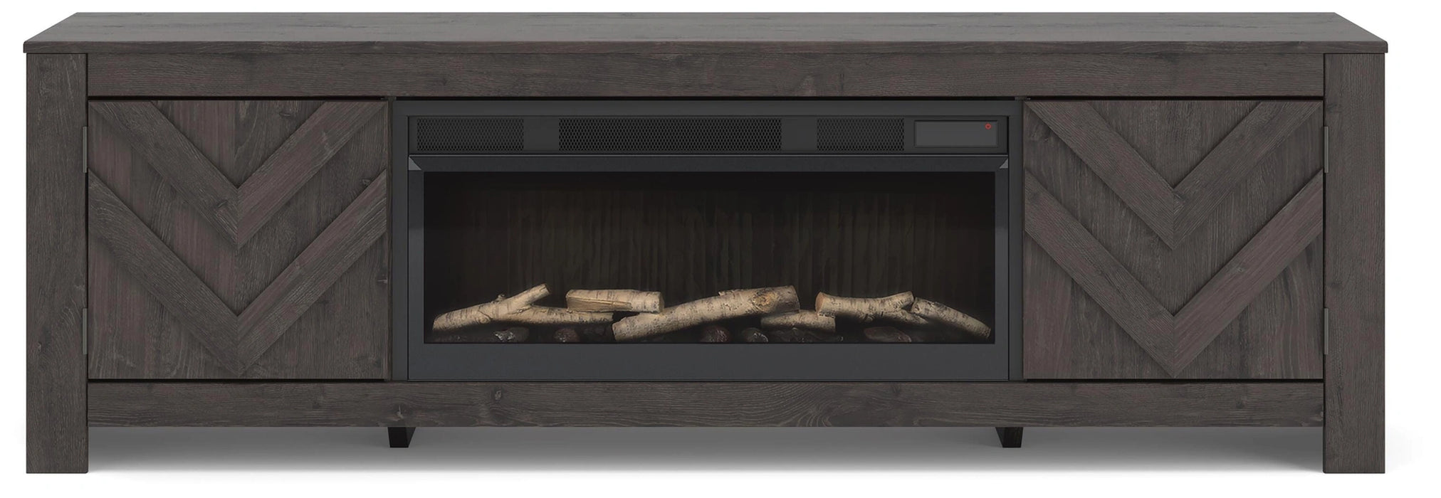 Cayboni 71" TV Stand with Electric Fireplace - Dream Home Furniture & Mattress (Waite Park, MN)