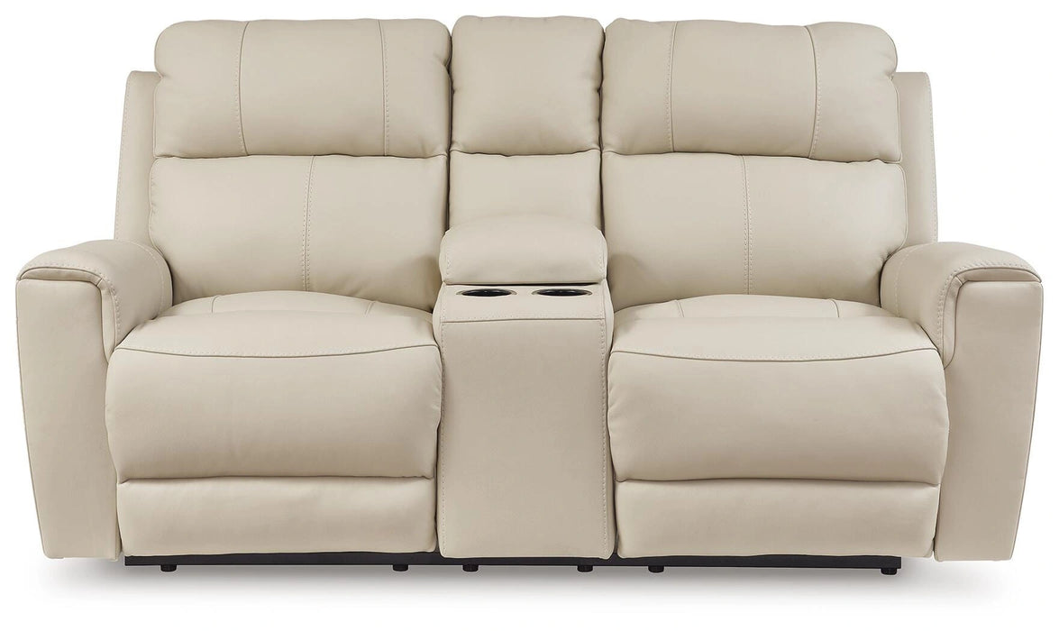 Dahlmoore Power Reclining Loveseat with Console - Dream Home Furniture & Mattress (Waite Park, MN)