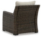 Brook Ranch Outdoor Lounge Chair with Cushion - Dream Home Furniture & Mattress (Waite Park, MN)