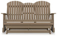 Hyland wave Outdoor Glider Loveseat - Dream Home Furniture & Mattress (Waite Park, MN)