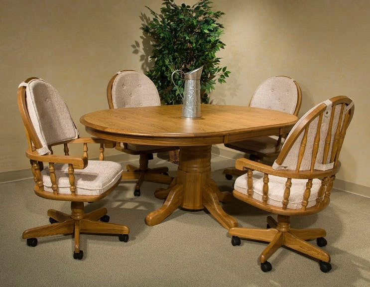Classic Oak Chestnut Curved Top Game Chair