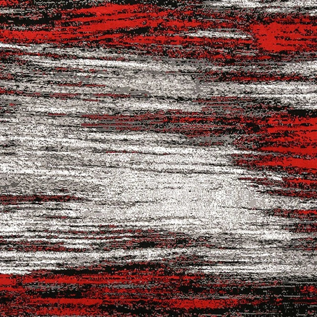 Sivas Area Rug Black and Red - Dream Home Furniture & Mattress (Waite Park, MN)