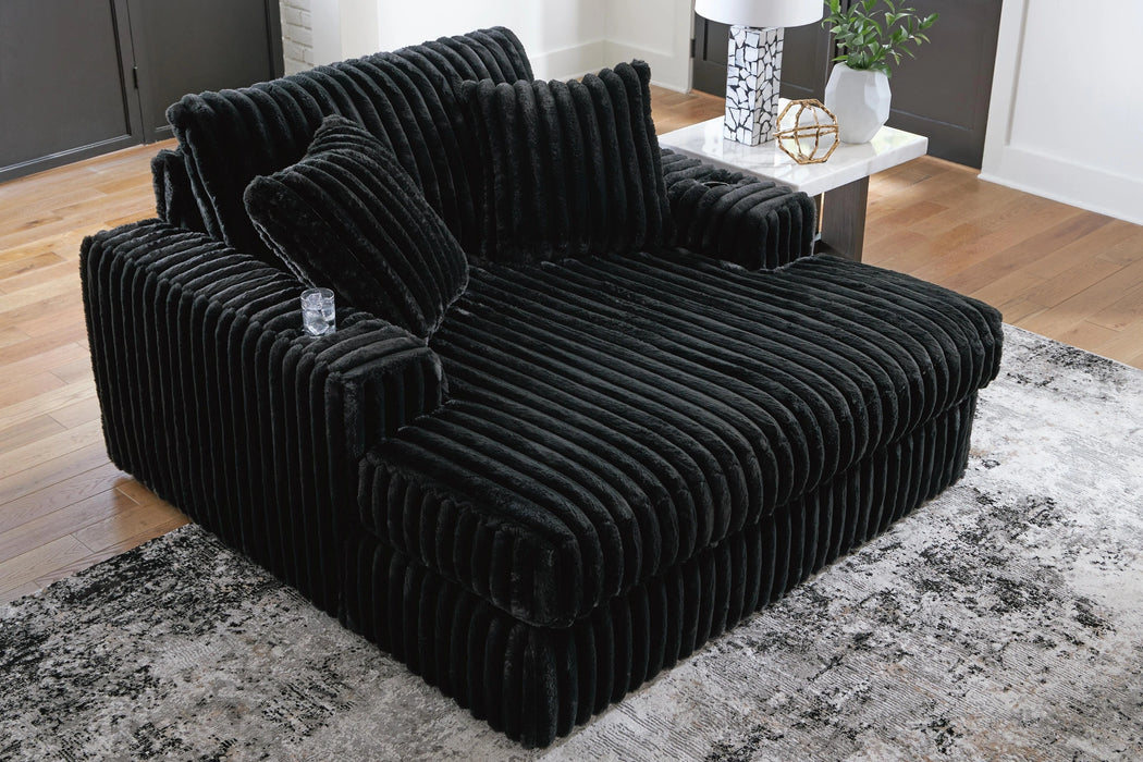 Midnight-Madness Oversized Chaise - Dream Home Furniture & Mattress (Waite Park, MN)