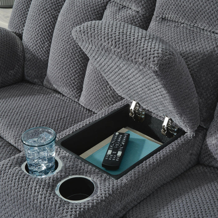 Observation Power Reclining Loveseat with Console - Dream Home Furniture & Mattress (Waite Park, MN)