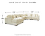 Lindyn Sectional with Chaise - Dream Home Furniture & Mattress (Waite Park, MN)