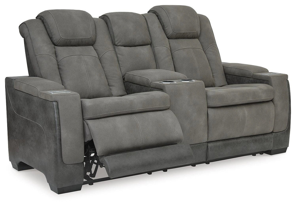 Next-Gen DuraPella Power Reclining Loveseat with Console - Dream Home Furniture & Mattress (Waite Park, MN)