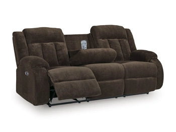 Observation Power Reclining Sofa with Drop Down Table - Dream Home Furniture & Mattress (Waite Park, MN)