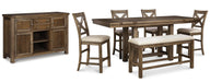 Moriville Counter Height Dining Set - Dream Home Furniture & Mattress (Waite Park, MN)